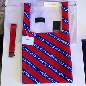 Alexander wang retro jacquard logo shipping tote